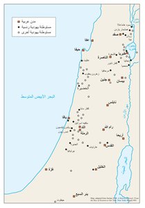 البلدات العربية والمستوطنات اليهودية في فلسطين، 1881 - 1914