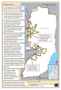 REVISED ROUTE OF THE ISRAELI SEPARATION BARRIER, 2006